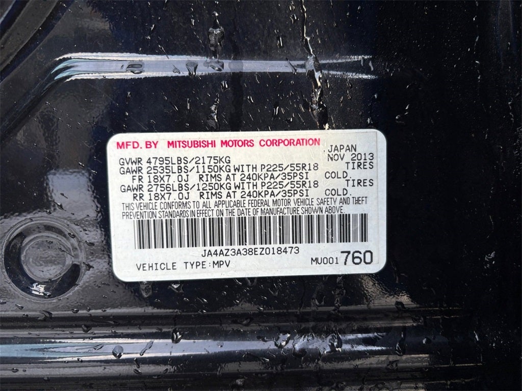 2014 Mitsubishi Outlander SE 4WD