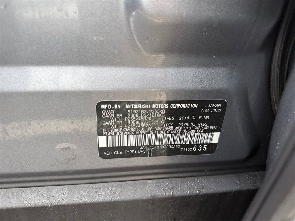 2022 Mitsubishi Outlander Black Edition 4WD